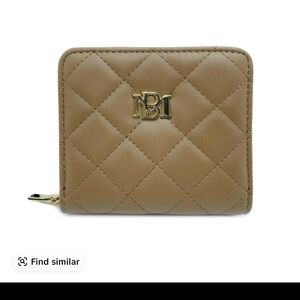 Badgley Mischka Light Brown Quilted Wallet